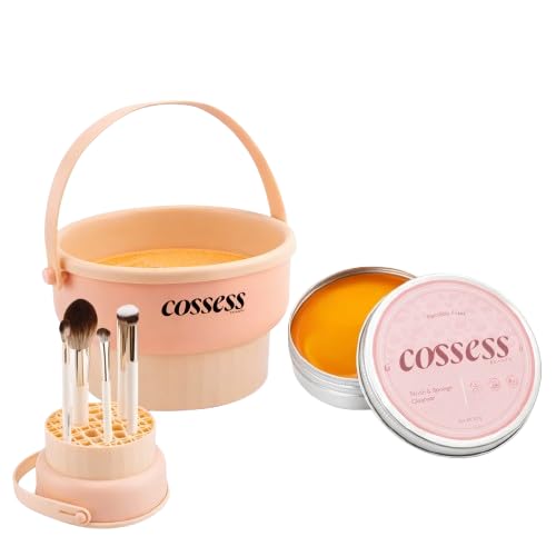 Makeup Brush Cleaning Combo | Foldable Silicone Cleaning Bowl with Drying Stand + Passion Fruit Enzyme Solid Brush Cleanser | Removes Tough Makeup Residue | Deep Clean & Hygienic-picture-28