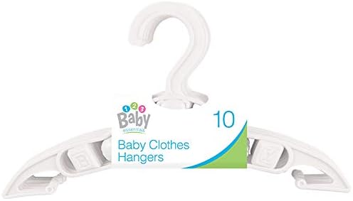 10x Baby Toddler Childrens Kids Child Small Plastic Clothes Coat Hangers Nursery - Blue