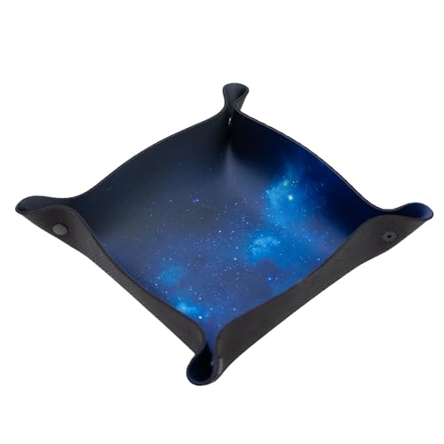 Plateau à dés - Dice Tray pour Jeux de société et RPG - Star Wars X-Wing, Armada, Frontières externes, Roll for The Galaxy, Iron Space RPG - Nébuleuse Bleue