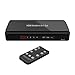 HDMI Switch, 4 Port HDMI Switch with Remote, HDMI Switch Box Support 4K, 1080P, 3D