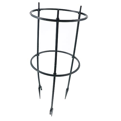 BAZEITFLOW Scaffale per Piante Rampicanti in Plastica Resistente da Interno Ed Esterno, Mensola per Piante in Vaso Supporto Multifunzionale, Set 3 Aste Anelli 20 Cm per Giardino e Casa