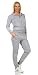 Produktbild Rock Creek Damen Jogginganzug Freizeitanzug Sportanzug Frauen Trainingsanzug Sweatshirt Pulli Basic Hose Fitnessanzug Kapuzenjacke D-459 Grau 2XL
