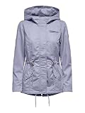 ONLY Damen Übergangs Jacke ONLLorca Canvas Parka mit Kapuze 15216452, Cosmic Sky ,XL