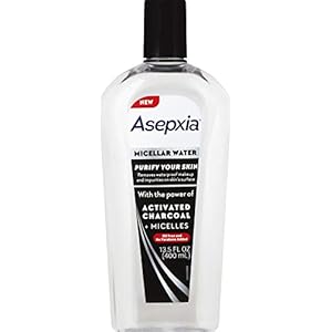 Asepxia Micellar Water with Activated Charcoal + Micellles, 13.5 Fl Oz