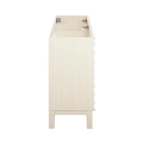 Swiss Madison Cascade 48" Freestanding Bathroom Vanity Cabinet Without Top in White Oak by Swiss Madison - Image 8