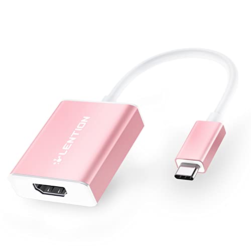 LENTION USB C to HDMI Adapter Compatible with iPhone 15/16/17 to HDMI Adapter for TV, Thunderbolt 3/4 to HDMI for 2025-2016 MacBook Pro, iMac/Air iPad