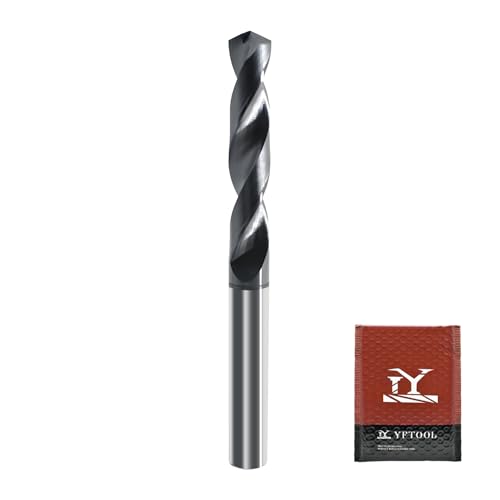 Image of 3 /8 Tungsten Solid Carbide Drill Bit for Hardened Steel Stainless Steel Hot Working Steel Metal CNC Carbide Twist Drill Bits 135 Point Angle