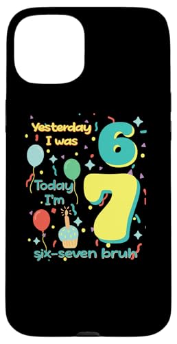 ̂6 傤7 Six Seven Bruh ~[ TVc o[Xf[ Gen Z Alpha X}zP[X iPhone 15 Plus p