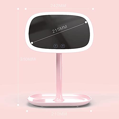 HFZY Draagbare oplaadbare make-upspiegel,Verlichte LED-make-upspiegels met 3 modi & 10X vergroot,Cadeau voor Dochter… - Image 3