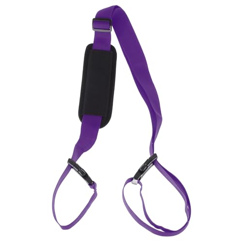 Alças de cadeira de praia, alças ajustáveis para cadeira de praia, alças de transporte de ombro para mochila de cadeira dobrável, roxo