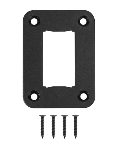 AutoEC Rocker Switch Panel, Aluminum 1 Gang Switch Shell Housing Bracket with Screw for Car Boat Truck Marine Boat RV Vehicle, Waterproof Panel, Toggle Switch Panel, Rocker Switch Plate for Car 1 Way