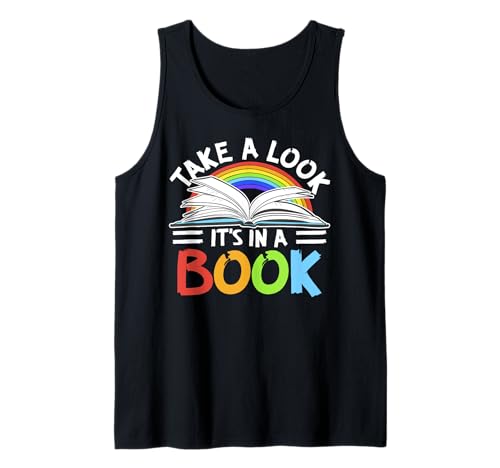 Love Reading Love Rainbow Gift Retro Rainbow Design Design Camiseta sin Mangas
