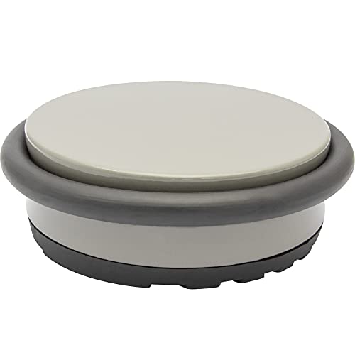 Wagner Doorstop Big Disk Color Middle Grey, diameter 98 x 30 mm, Middle Grey, Premium Buffer Made of Coated Industry Steel