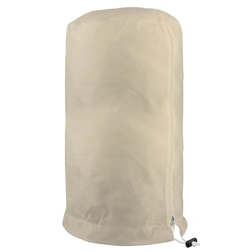 Funda protectora para plantas de invierno Funda anticongelante Práctica bolsa anticongelante Plantas Herramientas de jardín Bolsa para cubrir plantas Funda de poliéster Manta con cordón para plantas