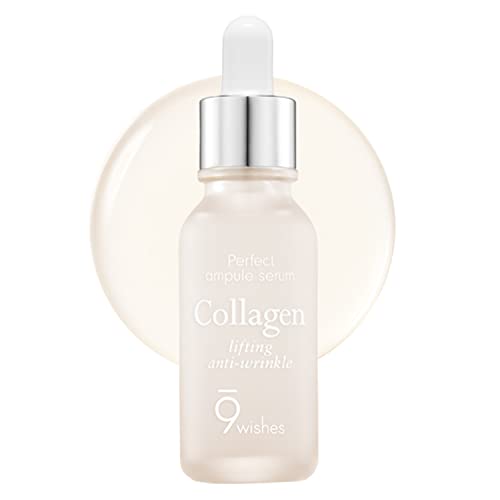 [9Wishes] Ultimate Collagen Anti-Aging Ampule Serum 0.85Fl. Oz Reducing Wrinkles And Dryness - Quenches Dryness Delivering Antioxidants For Radiant Skin Complexion #TOP10