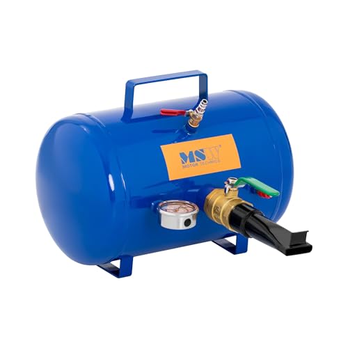 MSW Tyre Bead Seater Air Tire Bead Seater Tyre Bead Blaster Automotive 19.5L 8 bar MSW-TY-1 (Powder-Coated Iron, Max. Filling Pressure 10bar, Safety Valve, Pressure Gauge)