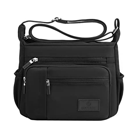 Casual Multi Pocket Nylon Cross Body Shoulder Bag Messenger Bags Handbag Tote Purse Cover