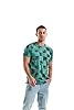 RONOMO Men's Round Neck Short Sleeved T-Shirt | Medium Elasticity | Soft and Breathable | Pre Shrunk Treatment| (GZ Green XXXL) #1