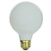 Sunlite 01725 G25 Globe Incandescent Light Bulbs, 25 Watts, Medium Base (E26), 120 Volt, Clear, Dimmable, Title 20 Approved, 2600K Warm White, Frost, 1 Count