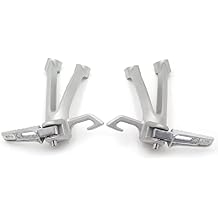XKH- Motorcycle Silver Rear Passenger Foot Pegs Bracket Compatible with Suzuki Gsxr600 Gsxr750 2006 2007 [B00Y7C64EI]