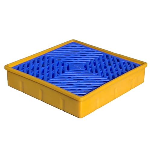 Palettes en polyéthylène robustes et bac de rétention haut de gamme pour usine