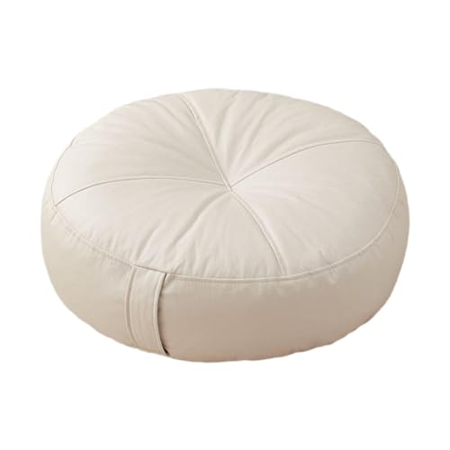perfk Almohada Redonda Almohada de colchón Almohada de colchón de Piso pequeño y Grueso, Blanco