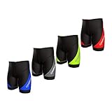 Zimco Active Triathlon Shorts Mens Tri Shorts Mens 2 Rear Pockets (Blue, 2XL)