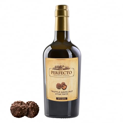 Perfecto Truffle Hazelnut Liqueur – Decadent Chocolate Hazelnut Flavor – Smooth & Creamy Homemade Style – 500ml Bottle – Rich Dessert Drink or Gift