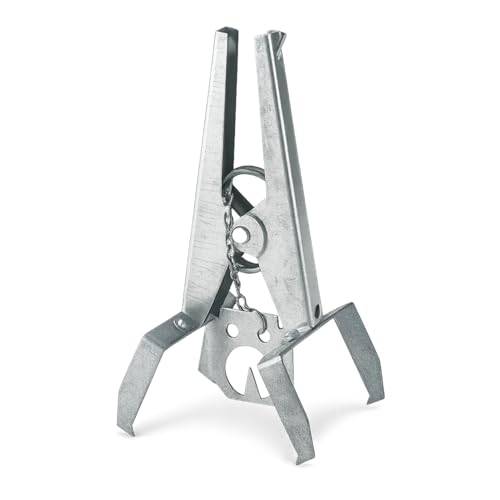 ERPINA® 5er Pack Wühlmaus Zangenfalle - robuste Falle mit Köderplatte und Kette zur einfachen Anwendung und sicherer Wühlmausbekämpfung - langlebig, mehrfach verwendbar, sofort einsatzbereit