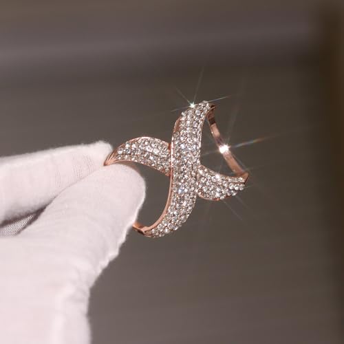 Image of Rhinestone Infinity Silk Scarf Ring Brooch for Women Fashion Crystal X Chain Shawl Scarves Buckle Clip Brooches Dainty Dress Accessories Wedding Birthday Jewelry Gift