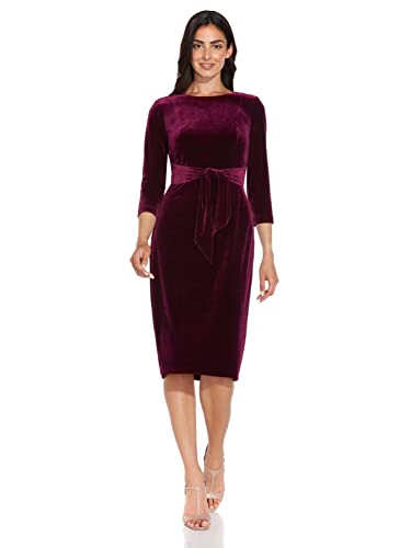 Image of Adrianna Papell Women's Velvet Tie Front Dress
