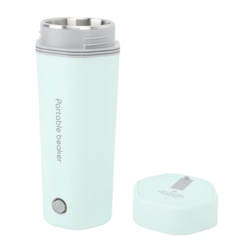 Petite Bouilloire à thé Portable, Eau Bouillante électrique de Voyage en Acier Inoxydable, Mini Machine à Boissons Chaudes, Tasse Légère (24V)