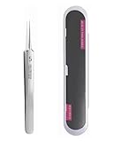 JUKOTA 1 Stück Edelstahl Pinzette Milienmesser, Mitesserpinzette Präzisions, Feine Technische Pinzette, Splitterpinzette für Extraktor, Akne Pickel Comedones Flecken oder Entfernung