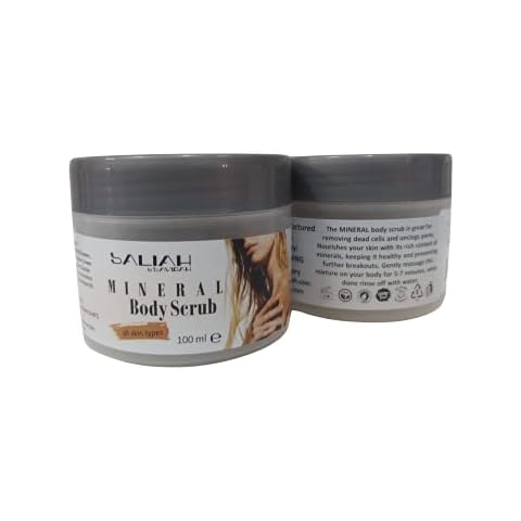 Exfoliante corporal natural y purificante con minerales 100ml (pack de 2) de Saliah by Savirah Cover