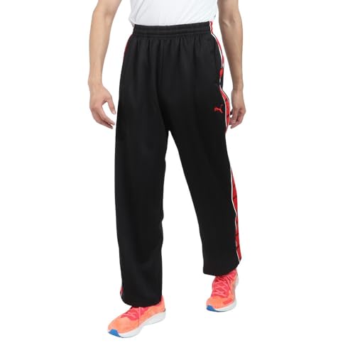 PUMA(プーマ) （PUMA） トレーニング シャドウ ストライプ ニット パンツ 527755 01 BLK