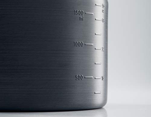 GSI Outdoors Halulite 1.8 qt. Tea Kettle Ultralight Aluminum with Superior Heating, Metal, 61-ounce (1.8 liter)