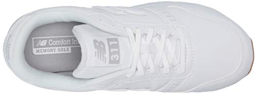 New Balance Women's 311 V2 Sneaker, White, 10 M US