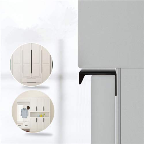 Lot De 10 Poignées De Porte D'armoire De Cuisine Carrées En Acier Inoxydable Noir Mat De 8,9 Cm Avec Trou Central De 7,6 Cm