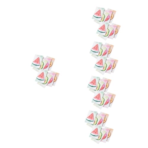Notes collantes fruits Angoily en lot de 5 blocs-notes mignons pour le bureau