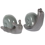 PRETYZOOM Retro Ceramic Snail Tea Pet 2.2 Inch Desktop Ornament for Home D Cor and Tea Table Adornment