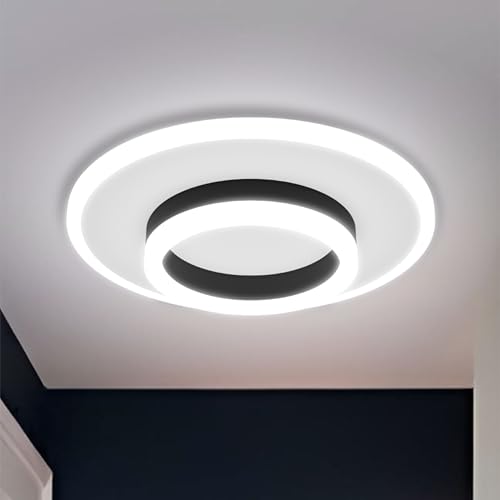 Image of Modern 50W LED Ceiling Light - for Living Room, Bedroom, Kitchen, Office & More | Compact Surface Lamp with 3 Color Modes (Warm /Cool /Natural) | False Ceiling Lights (Round Light)