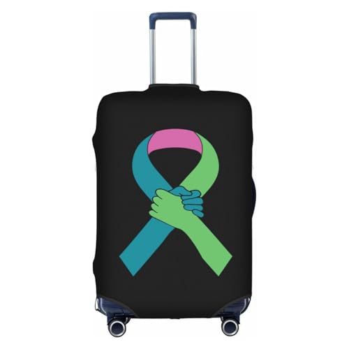 Travel Luggage Cover Metastatic Breast Cancer Awareness 1 Fashion Washable Baggage Suitcase Protector Fit For Luggage Small