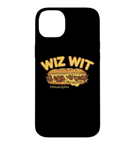 Wiz Wit Philly Cheesesteak Funny Philadelphia Foods �p���f�B �X�}�z�P�[�X iPhone 14 Plus �p