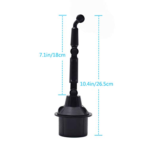 Q-XIAOKEAI com ângulo ajustável para SUV Truck Car porta copo suporte para celular 3,5-6,7