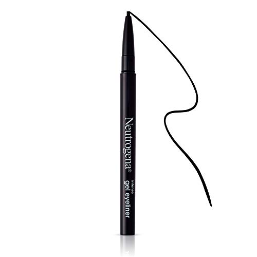 Neutrogena Intense Gel Eyeliner With Antioxidant Vitamin E, Smudge- & Water-Resistant Eyeliner Makeup For Precision Application, Jet Black, 0.004 Oz #TOP6