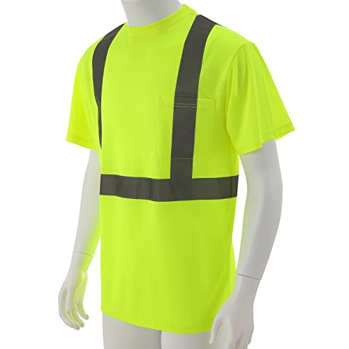Safield Hi Vis Safety Shirts For Men Reflective,High Visibilityyellow Construction Work T-Shirt Short Sleeve 3 And 5 Pack #TOP2