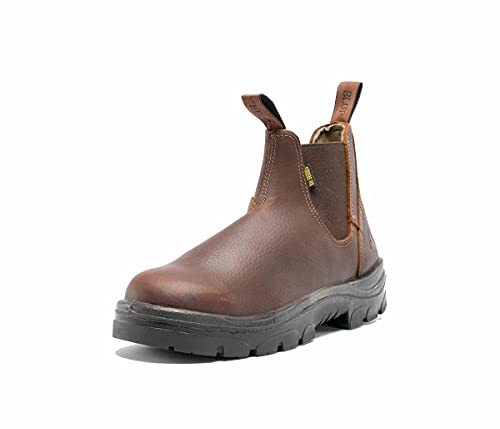 Steel Blue Men's Hobart 6-inch Elastic Sided Slip On Ankle Boot, Oak