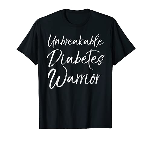 Tipo 1 Diabete Warrior Gift Infrangibile Diabete Guerriero Maglietta