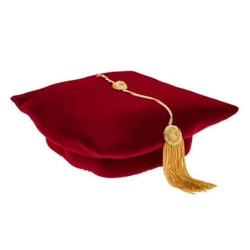 Gorro de terciopelo para doctor tutor 2025 cálido sombrero de graduación licenciatura