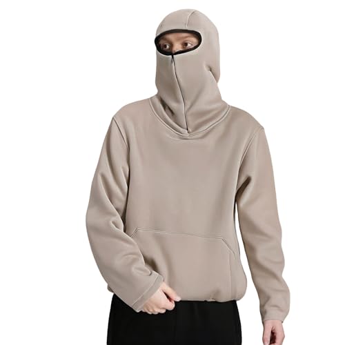 Sweat à capuche homme ample WWricotta pour un look d'extérieur décontracté au quotidien